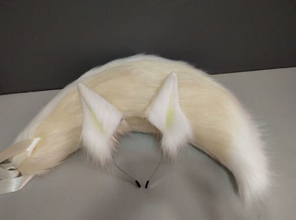 Fluffy Fox Cat Cosplay Tail & Ears Set 80cm