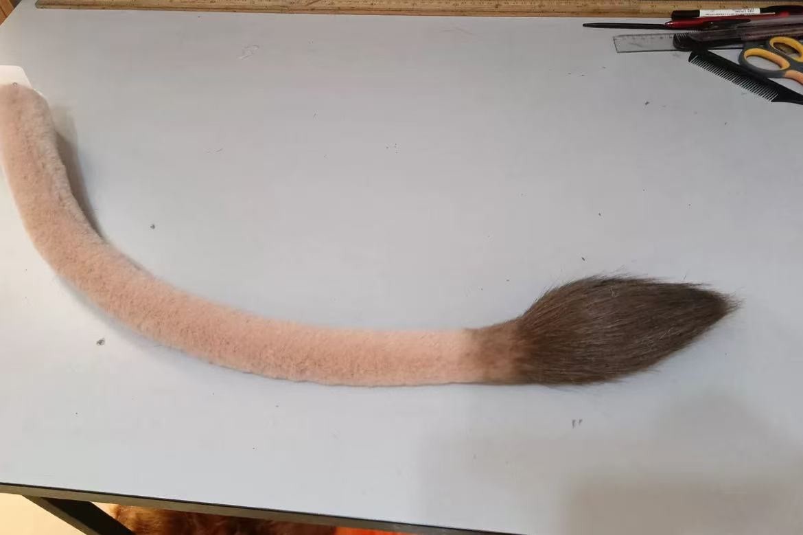 Poseable Long Lion Tail Fursuit Cosplay Costume Bendable Wire Prop Custom