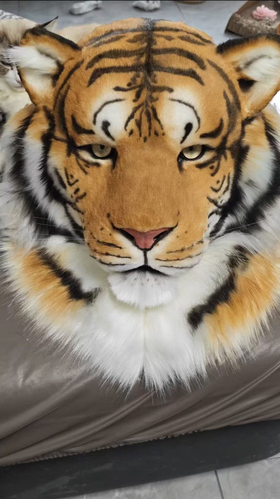 Custom Premium Lifelike Tiger Fursuit Full Head with Moving Jaw